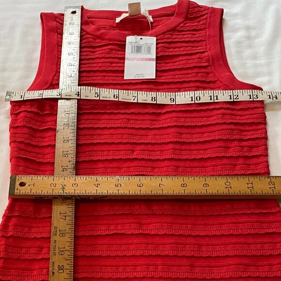 Michael Kors True Red SP 19 Fashion Basics Sleeveless Dress - Picture 7 of 10